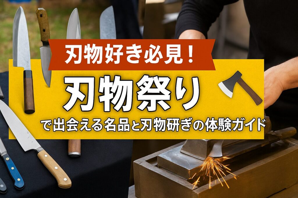 刃物好き必見！刃物祭りで出会える名品と刃物研ぎの体験ガイド
