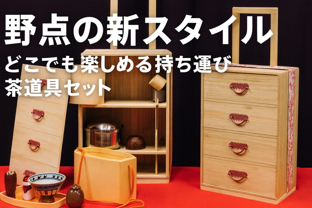 野点とは？持ち運びできる茶道具セットで楽しむ屋外茶道｜Cha-bag・Cha 