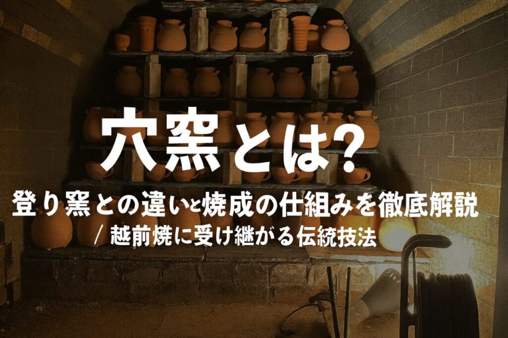 穴窯とは?登り窯との違いと焼成の仕組みを徹底解説|越前焼に受け継がれる伝統技法