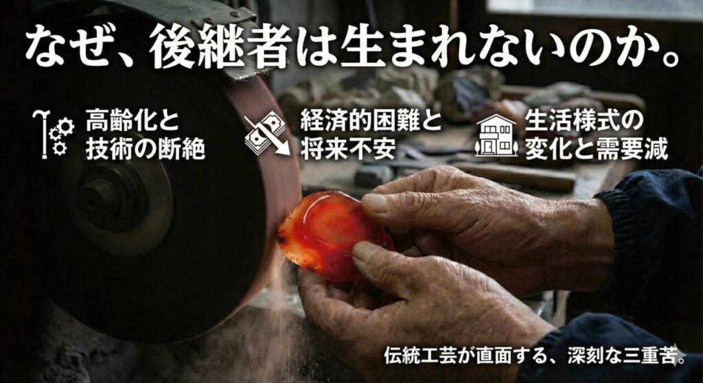 ⚙️なぜ伝統工芸は後継者不足に陥っているのか?