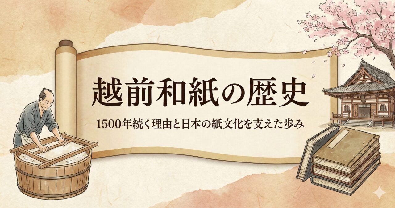 越前和紙の歴史|1500年続く理由と日本の紙文化を支えた歩み
