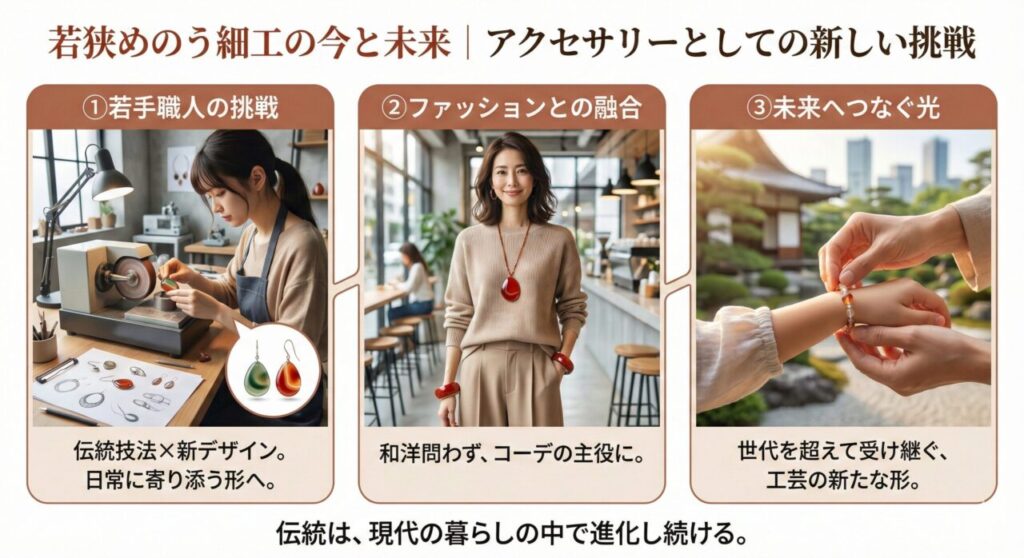 若狭めのう細工の今と未来｜アクセサリーとしての新しい挑戦