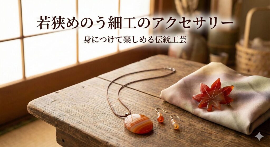 若狭めのう細工のアクセサリーが人気の理由｜魅力と美しさ