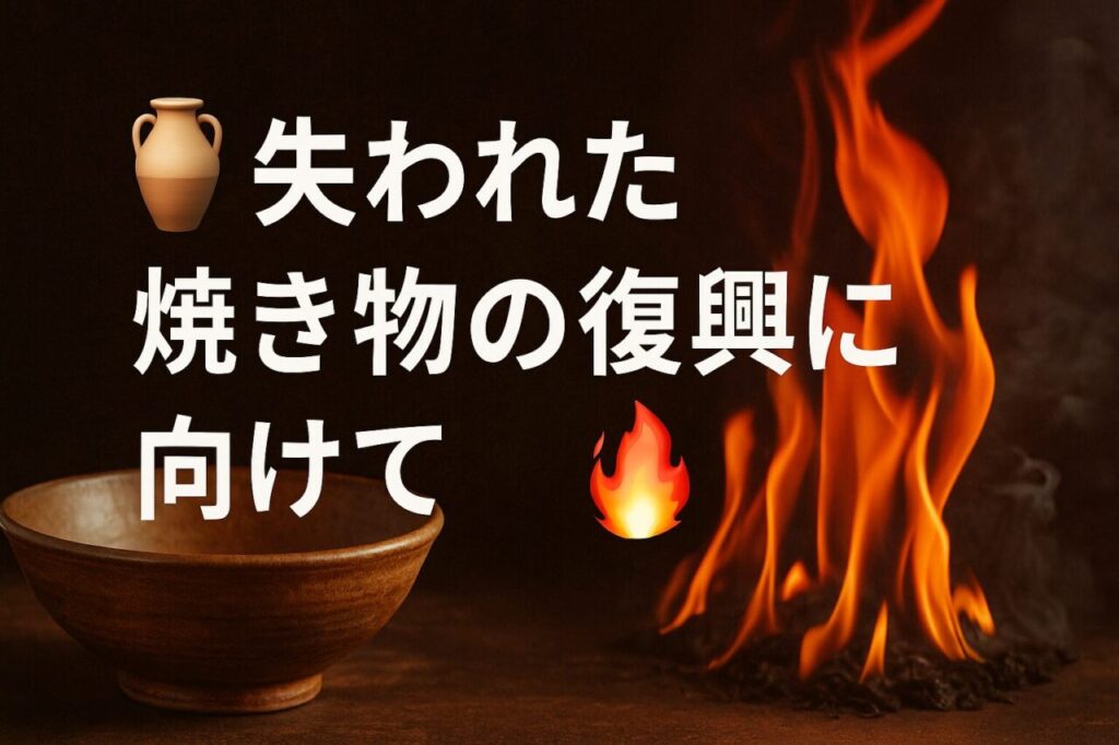 失われた焼き物の復興に向けて