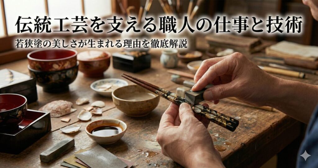 伝統工芸を支える職人の仕事と技術|若狭塗の美しさが生まれる理由を徹底解説