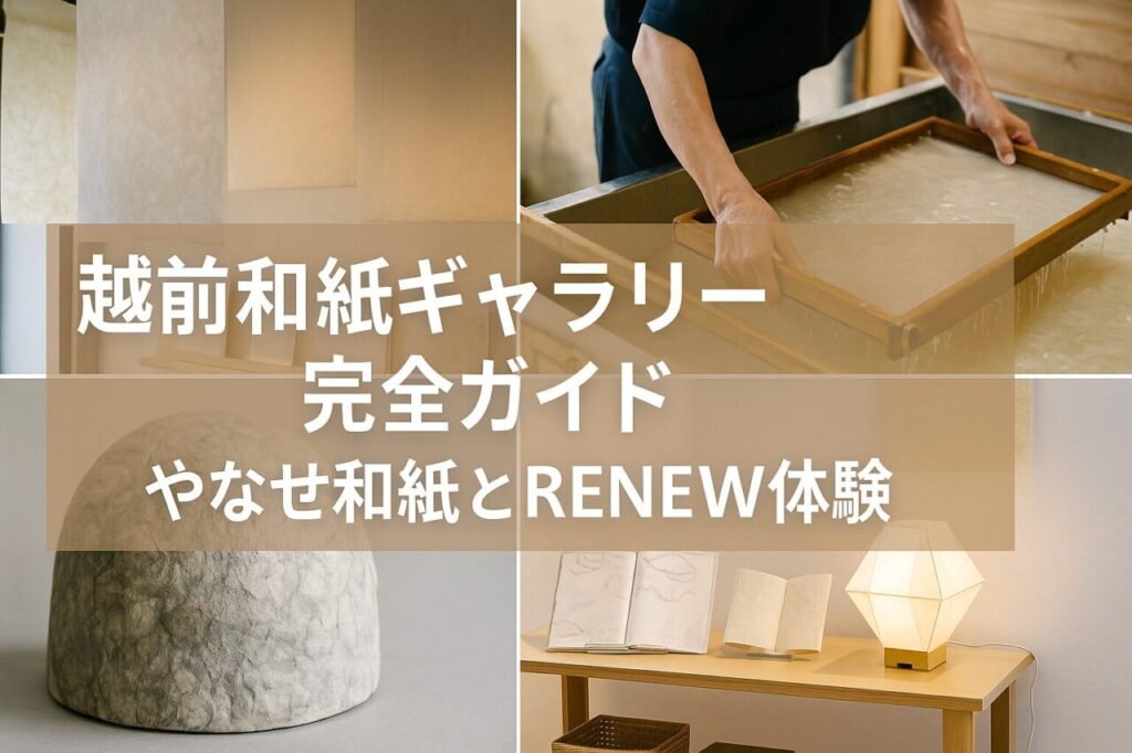 越前和紙ギャラリー完全ガイド｜やなせ和紙とRENEW体験