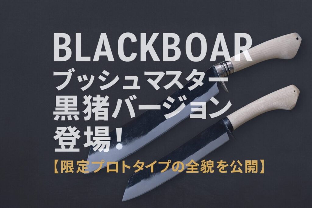 BLACKBOAR ブッシュマスター 黒猪バージョン登場！限定プロトタイプの全貌を公開