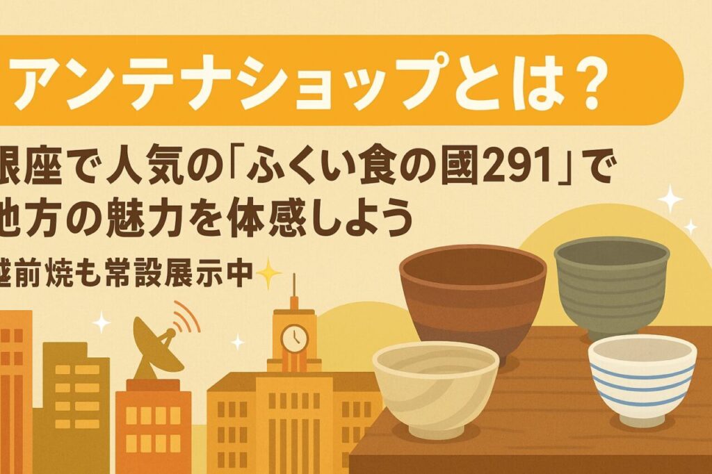 アンテナショップで地方の魅力を身近に感じよう