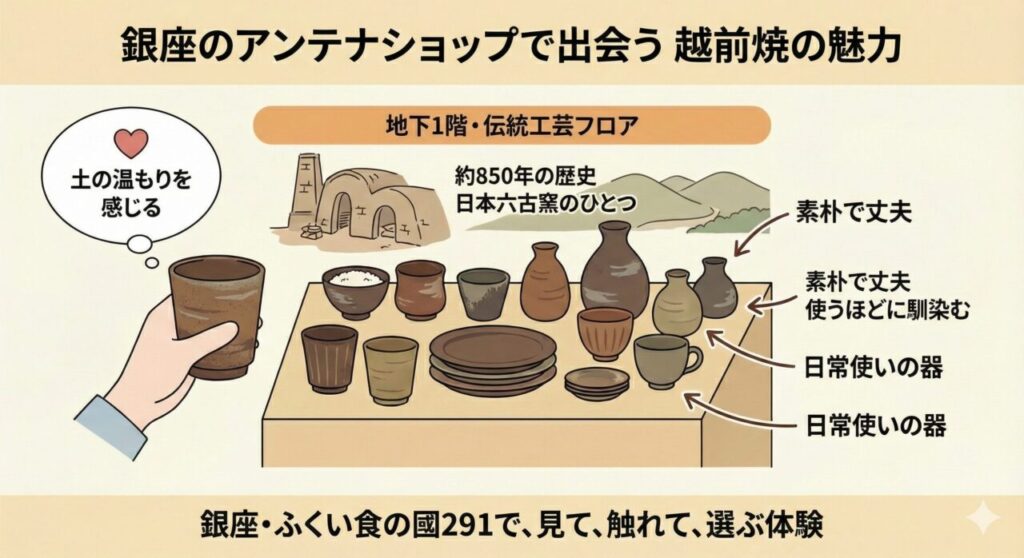 銀座のアンテナショップで出会う越前焼の魅力