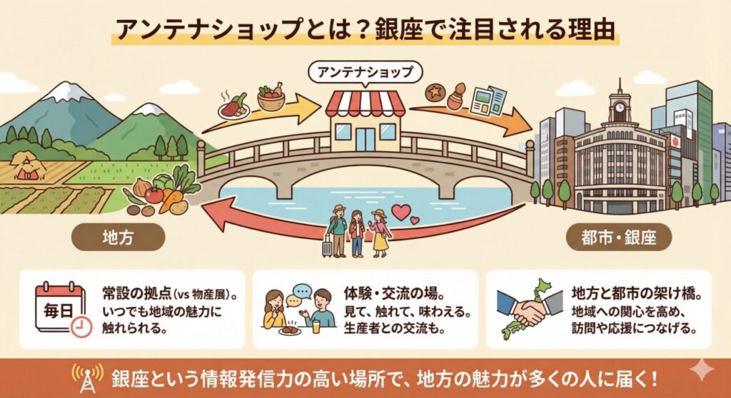 アンテナショップとは？銀座で注目される理由