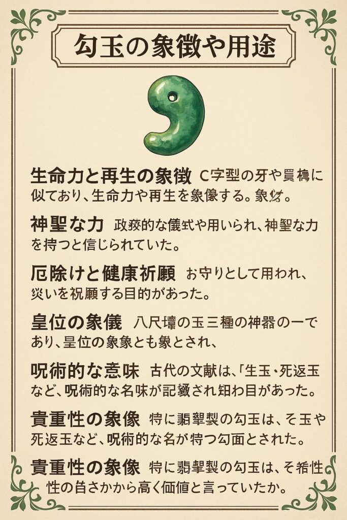 勾玉が持つ主な意味