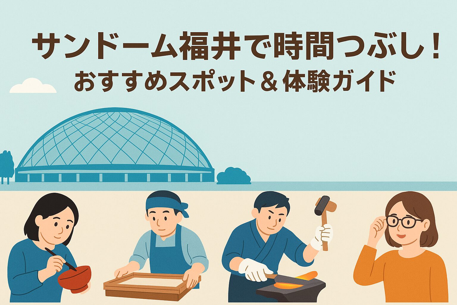 サンドーム福井で時間つぶし