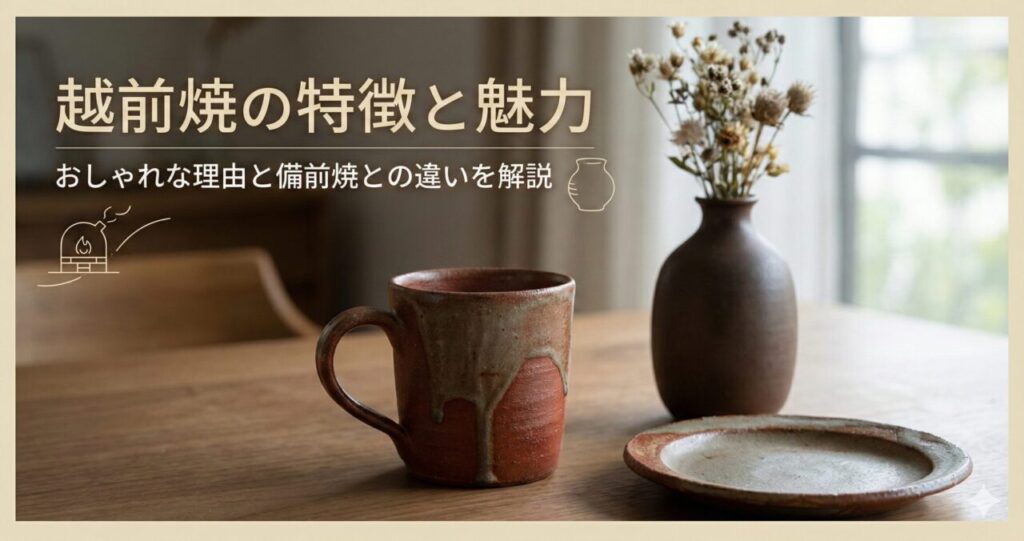 越前焼の特徴と魅力|おしゃれな理由と備前焼との違いを解説