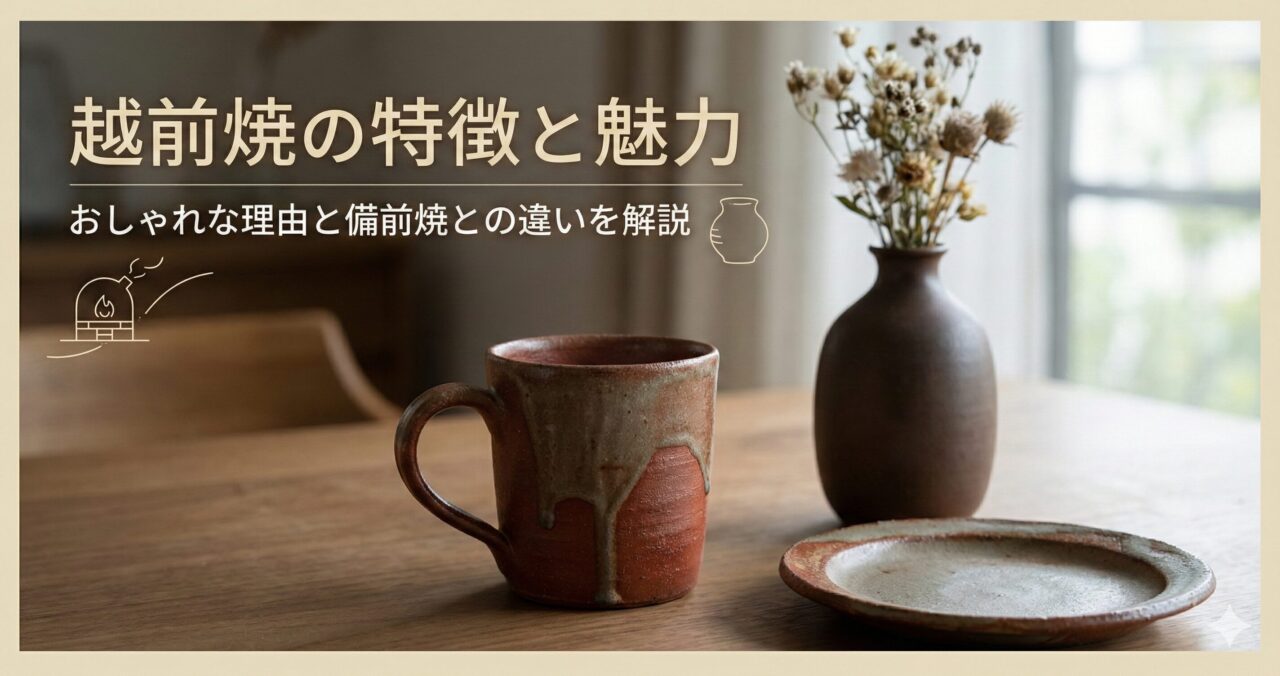 越前焼の特徴と魅力｜おしゃれな理由と備前焼との違いを解説