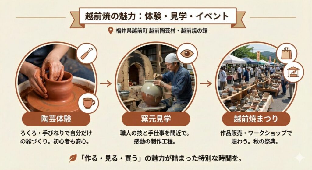 越前焼の体験・イベント｜陶芸体験・窯元見学で魅力を深く知る