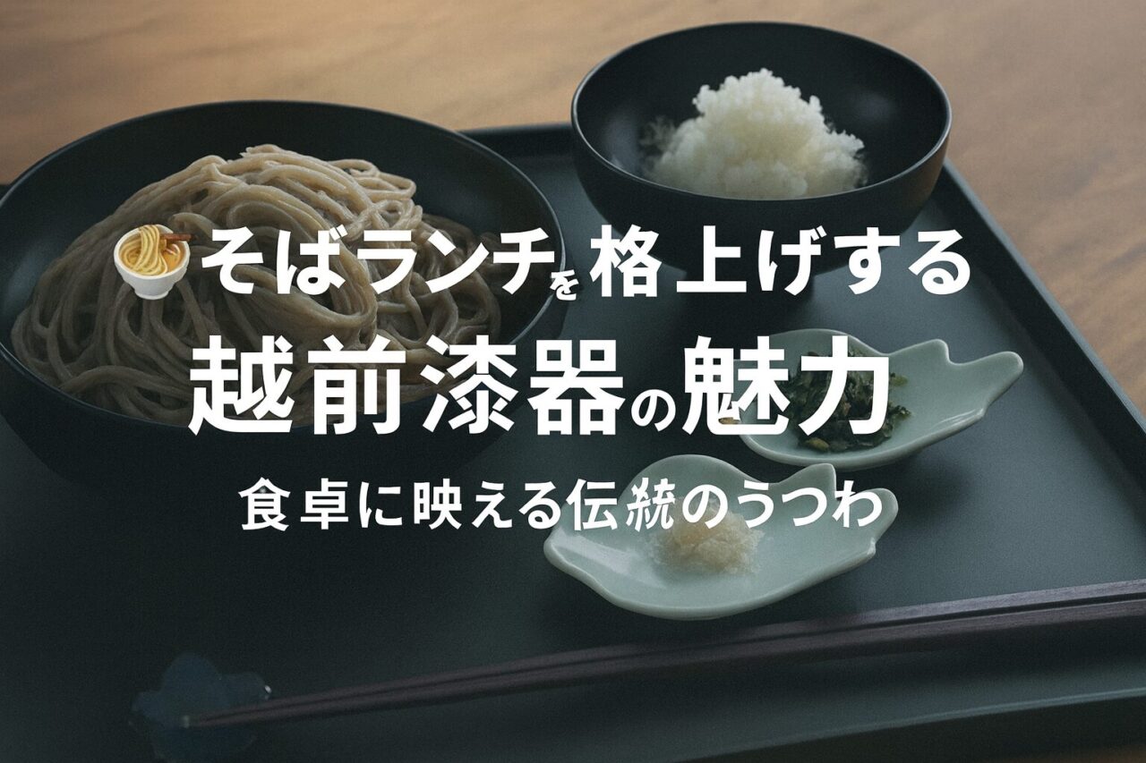 そばランチを格上げする越前漆器の魅力｜食卓に映える伝統のうつわ