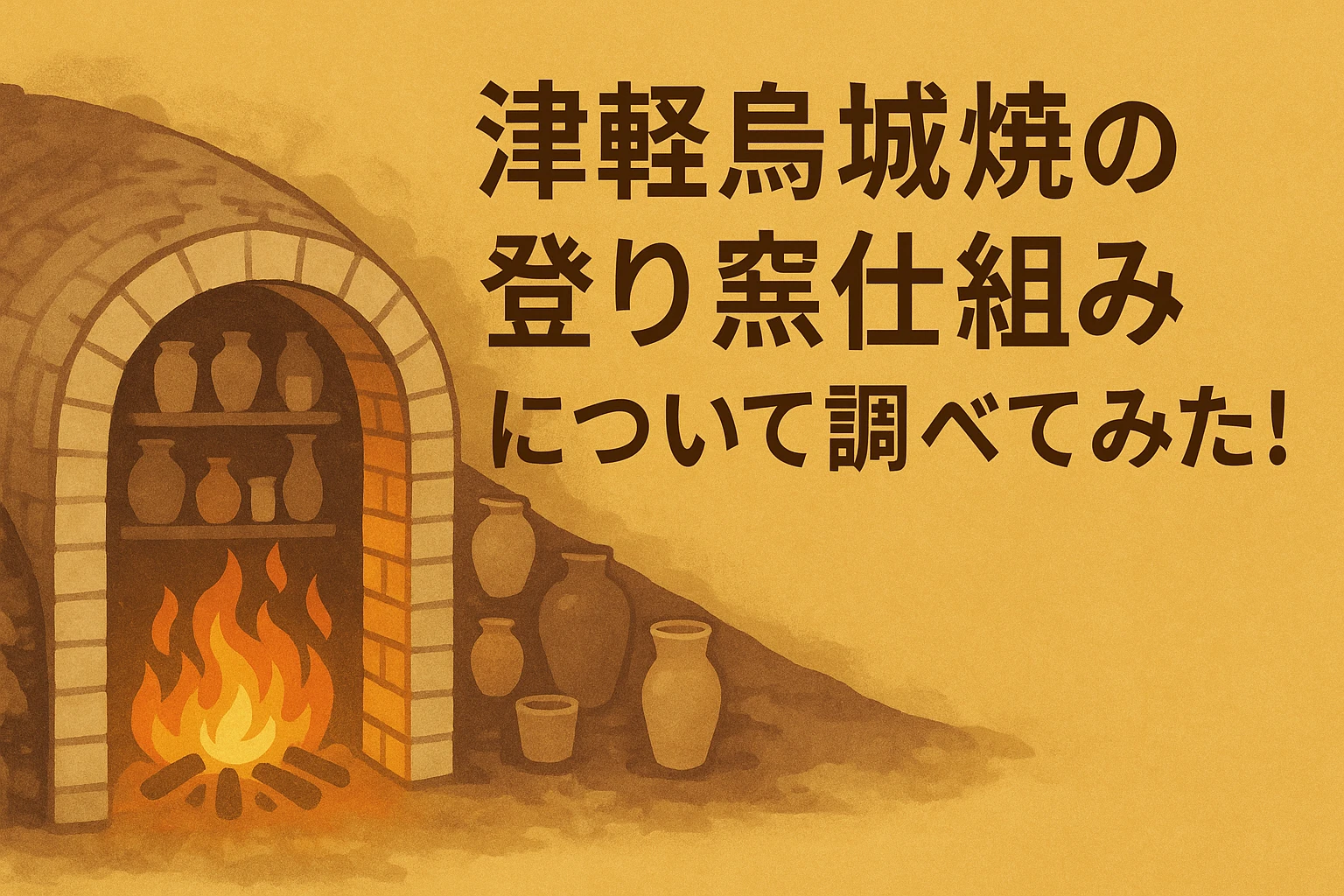 津軽烏城焼の登り窯仕組みについて調べてみた！