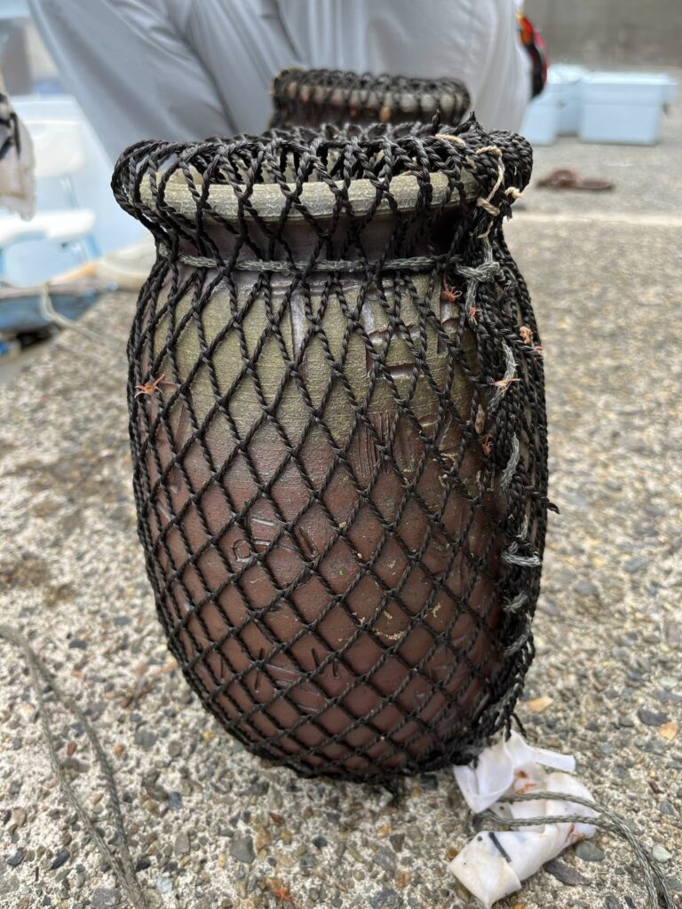 タコ壺の完成までの流れを一貫して体験