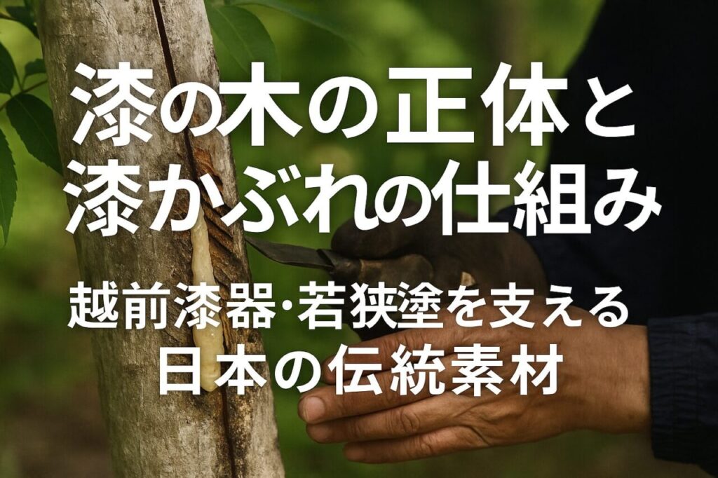 漆の木の正体と漆かぶれの仕組み｜越前漆器・若狭塗を支える日本の伝統素材