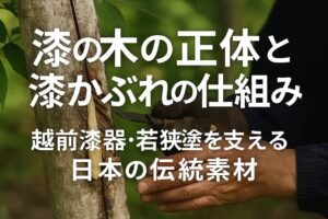 漆の木の正体と漆かぶれの仕組み｜越前漆器・若狭塗を支える日本の伝統素材