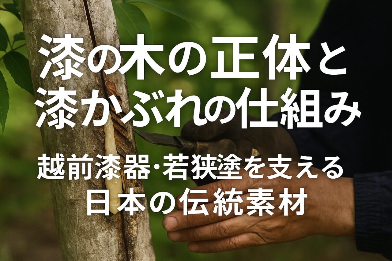 漆の木の正体と漆かぶれの仕組み｜越前漆器・若狭塗を支える日本の伝統素材
