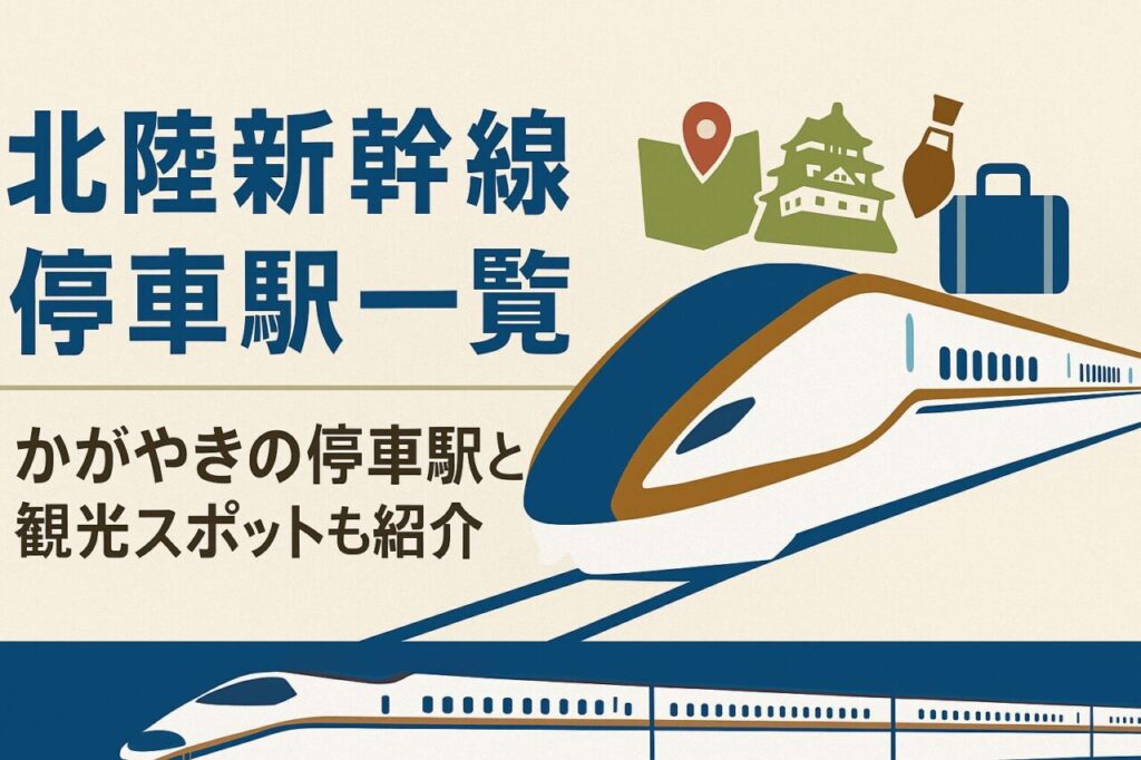 北陸新幹線 停車駅 一覧｜かがやきの停車駅と観光スポットも紹介