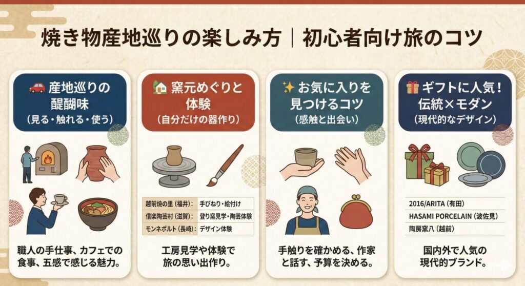 🚗 焼き物産地巡りの楽しみ方|初心者でも失敗しない旅のコツ