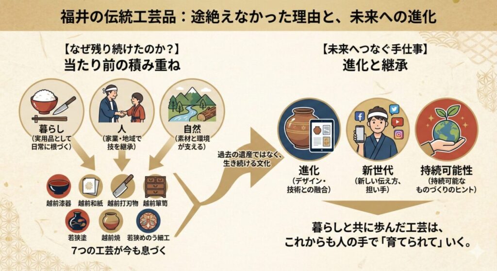 「福井 伝統工芸品」に学ぶ、文化が残る条件｜まとめ