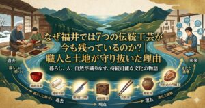 なぜ福井では7つの伝統工芸が今も残っているのか？｜職人と土地が守り抜いた理由
