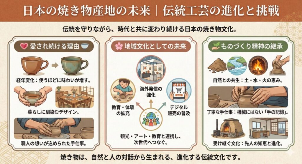 🌱 日本の焼き物産地のこれから|伝統工芸はどう進化する?
