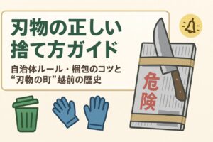刃物の正しい捨て方ガイド|自治体ルール・梱包のコツと“刃物の町”越前の歴史