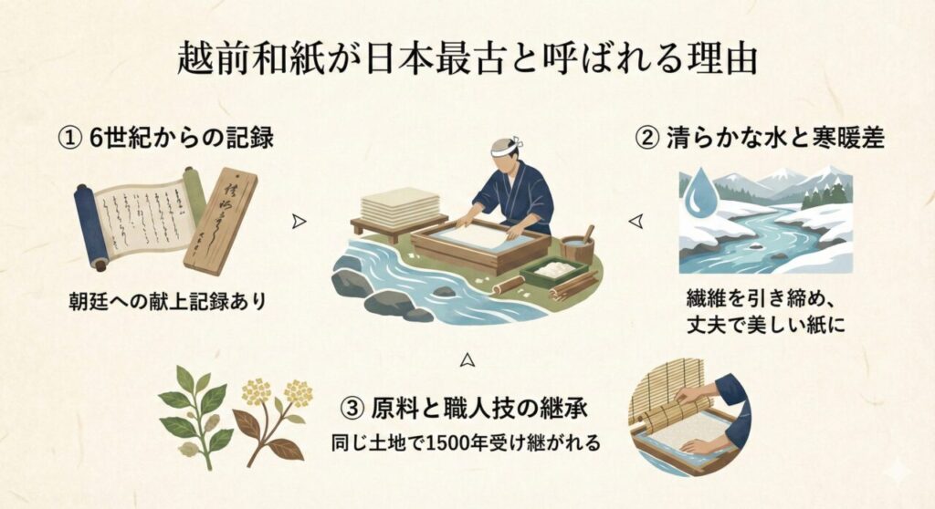 🏺 越前和紙が日本最古と呼ばれる理由|原料と水が育んだ歴史