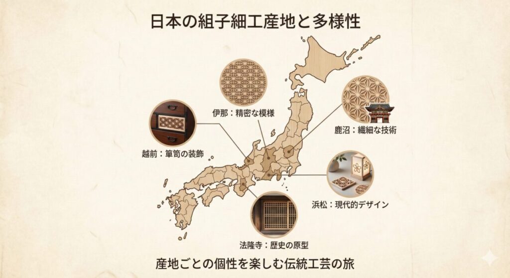 組子細工の有名産地と特徴