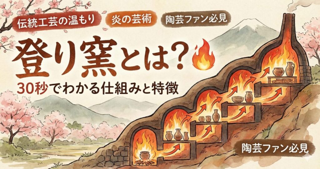 登り窯とは？🔥 30秒でわかる仕組みと特徴｜越前焼との違いも解説