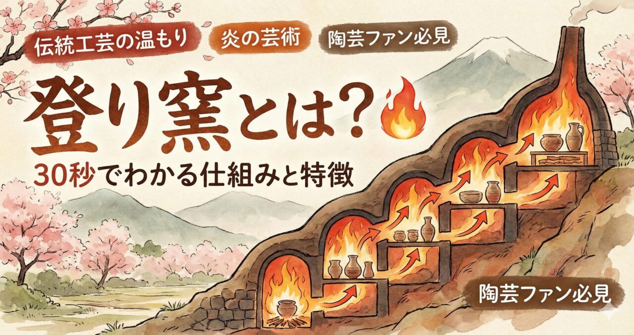 登り窯とは?🔥 30秒でわかる仕組みと特徴|越前焼との違いも解説