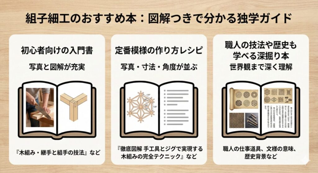 👉 組子細工のおすすめ本｜図解つきで分かる“独学ガイド”