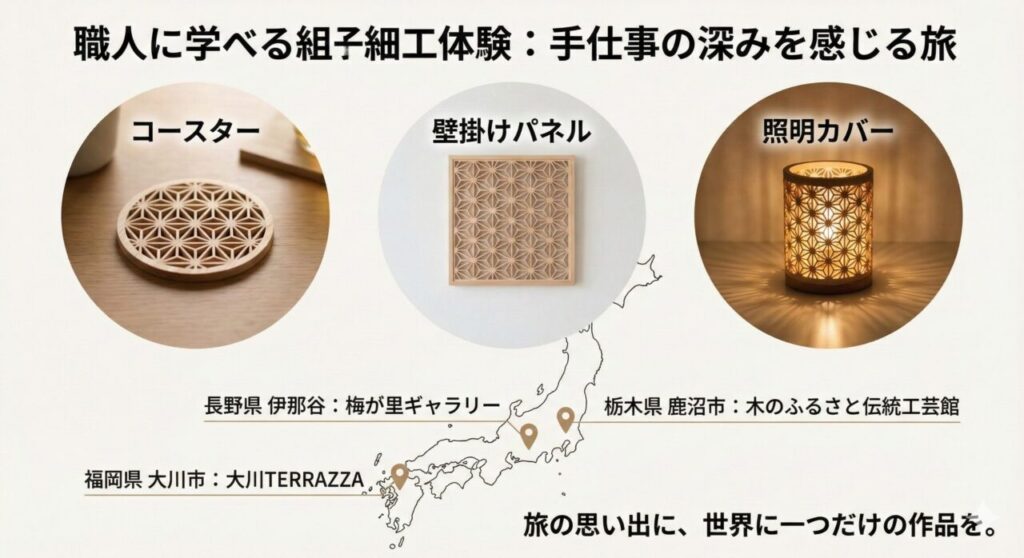 産地で人気の組子細工体験教室とは