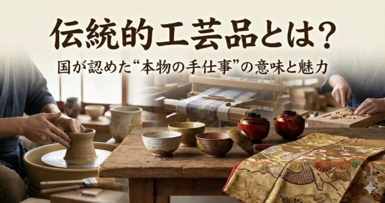 伝統的工芸品 一覧【237品目・認定4条件】民芸品との違いを産地職人が解説【2026年】