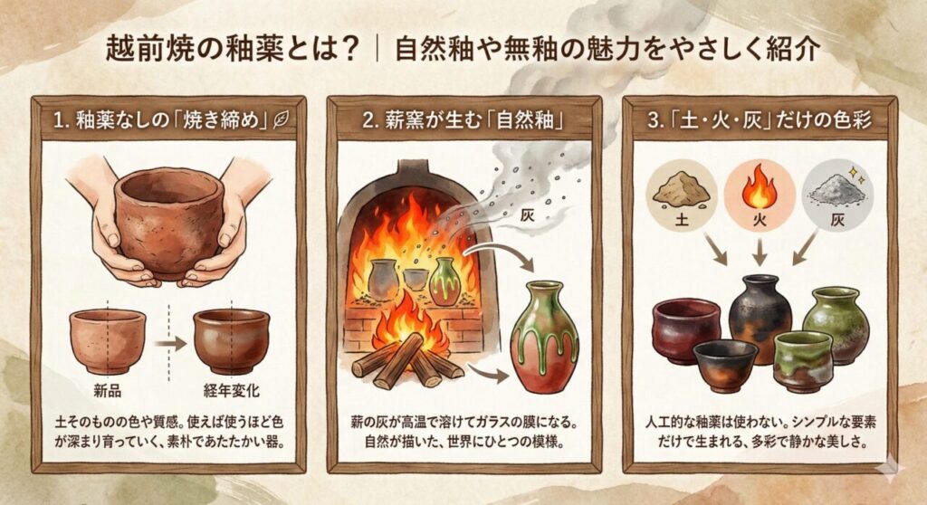 越前焼の釉薬とは？｜自然釉や無釉の魅力をやさしく紹介