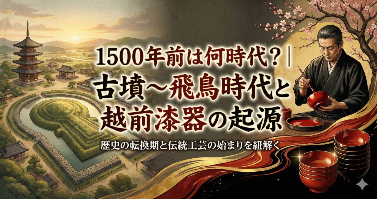 1500年前は何時代？｜古墳〜飛鳥時代と越前漆器の起源