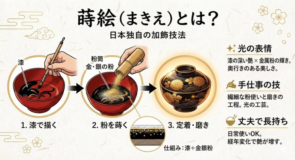 蒔絵とは?意味と読み方をわかりやすく解説