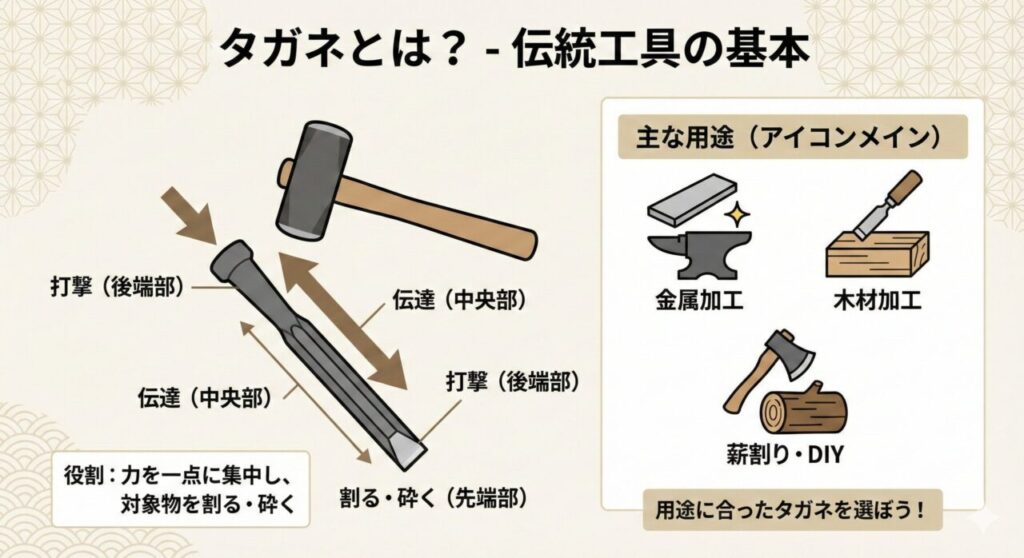 🔨 タガネとは？意味・役割・基本をやさしく解説