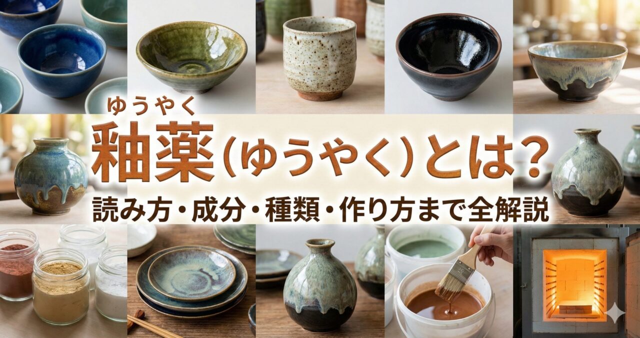釉薬（ゆうやく）とは？読み方・成分・種類・作り方まで全解説