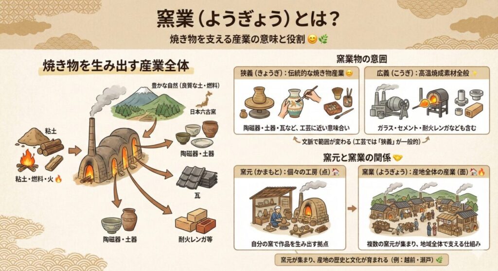窯業とは?焼き物を支える産業の意味と役割
