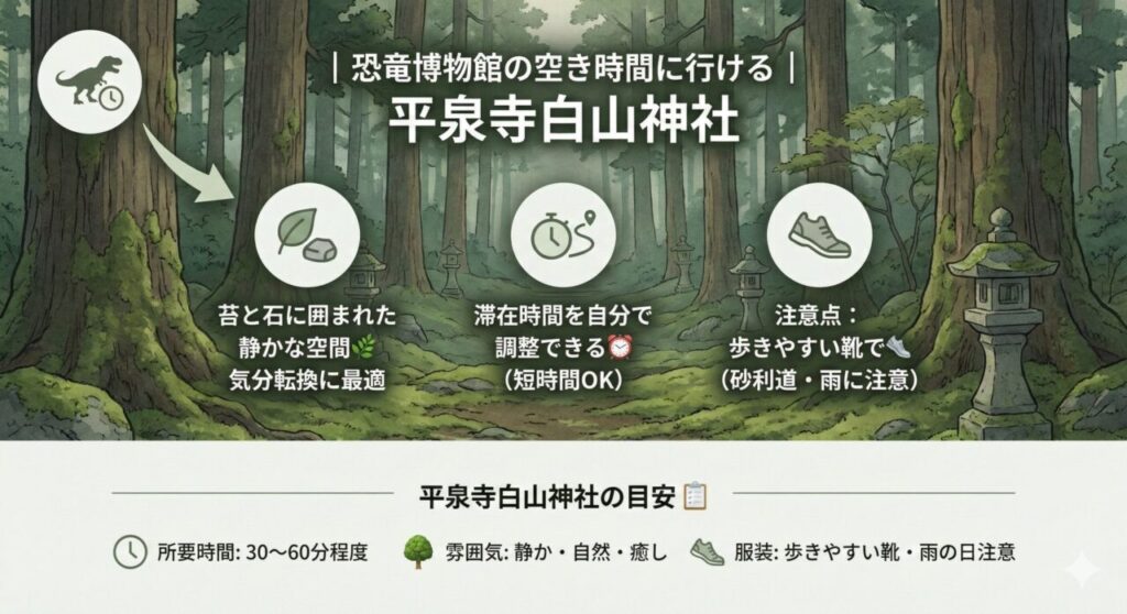 恐竜博物館の空き時間に行ける|平泉寺白山神社
