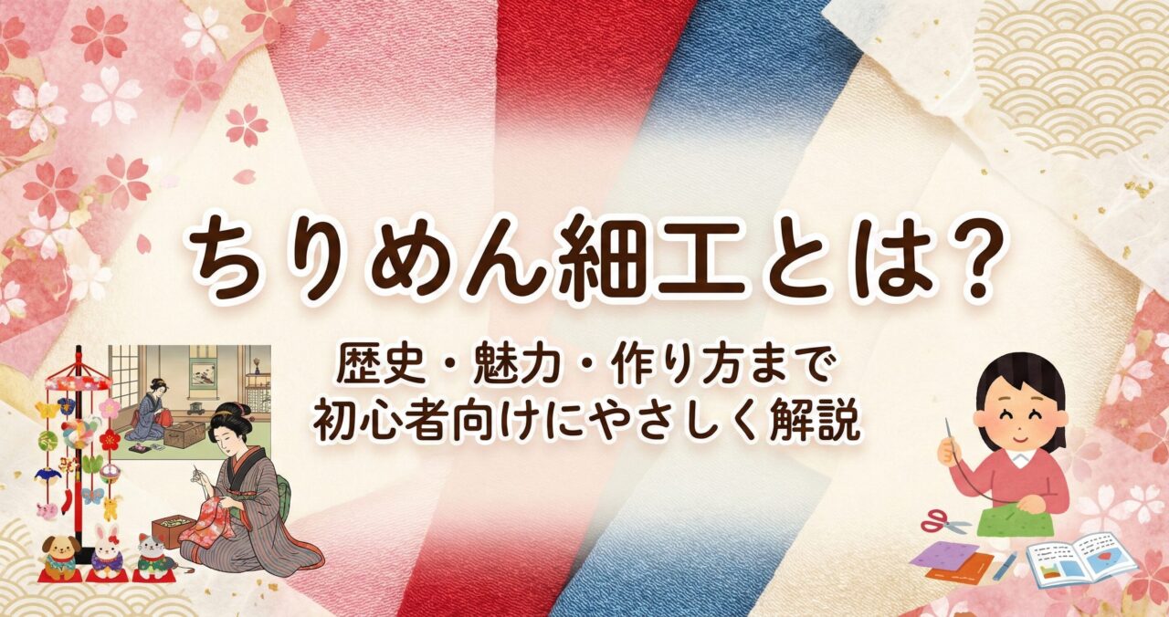 ちりめん細工とは？歴史・魅力・作り方まで初心者向けにやさしく解説